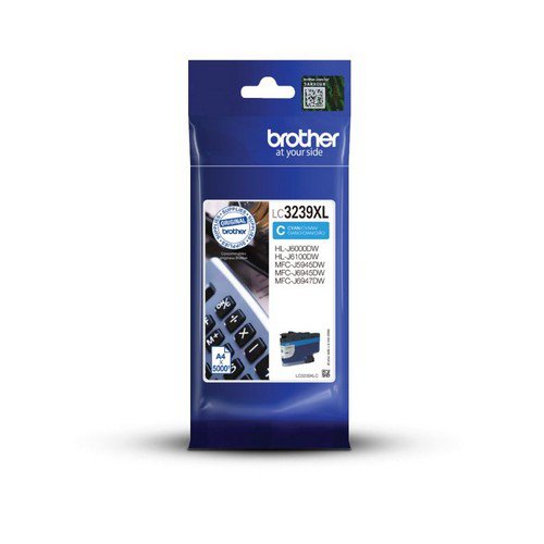 Brother LC3239XLC Cyan Ink Cartridge Yield 5000 Pages