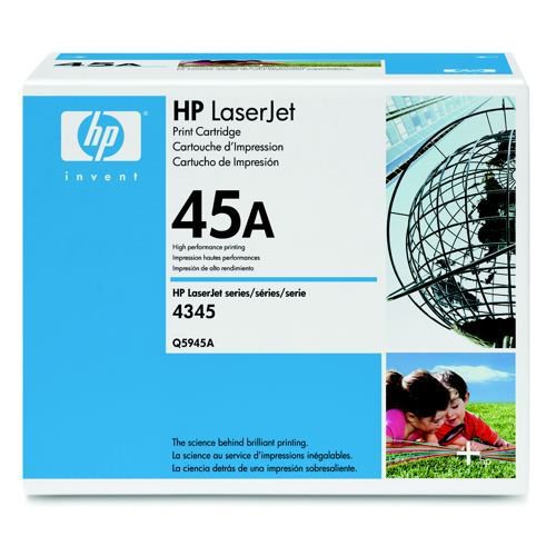 Hewlett Packard LaserJet 4345mfp Smart Print Cartridge (up to 18000 Pages) Black Q5945A