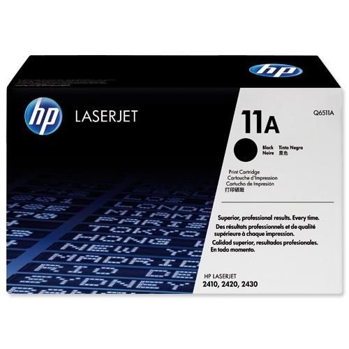Hewlett Packard LaserJet 2410/20/30 Smart Print Cartridge (up to 6000 Pages) Black Q6511A