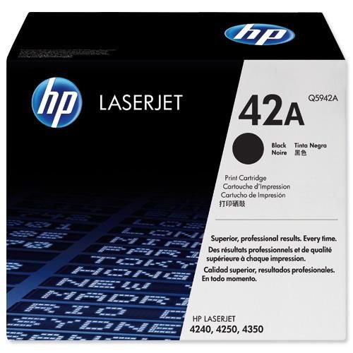 Hewlett Packard Black Laser Toner Cartridge Q5942A