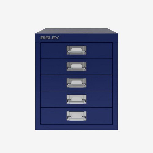 Bisley 12 Series Multidrawer  5 drawers non locking 325mm h 279mm w 380mm d.  Bisley Blue