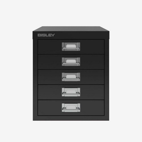 Bisley 12 Series Multidrawer  5 drawers non locking 325mm h 279mm w 380mm d.  Black