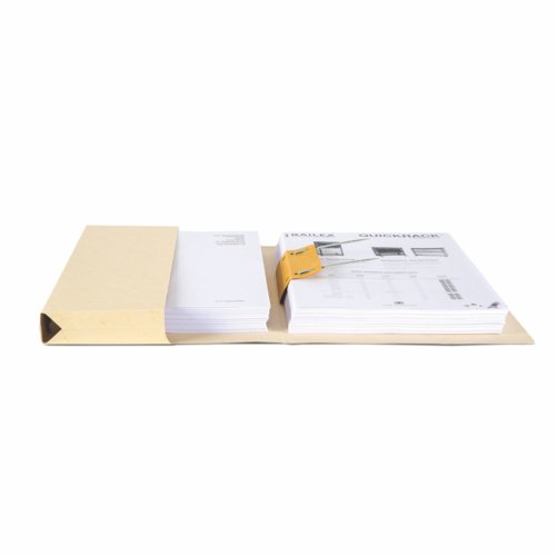 Railex Easifile Foolscap With Pocket 330Gsm Ivory Pack 25