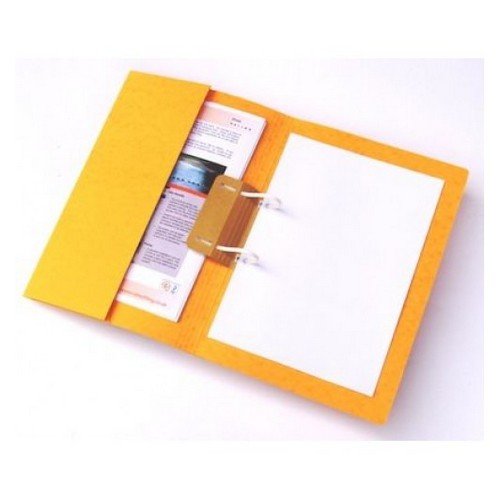 Railex Easifile Foolscap With Pocket 330Gsm Gold Pack 25
