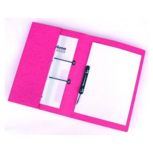 Railex Polifile Foolscap With Pocket 330Gsm Cerise Pack 25