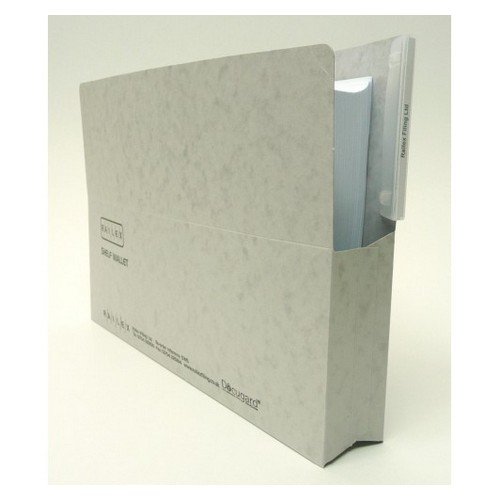 Railex Shelf Wallet Foolscap 50mm 330Gsm Pearl Pack 25