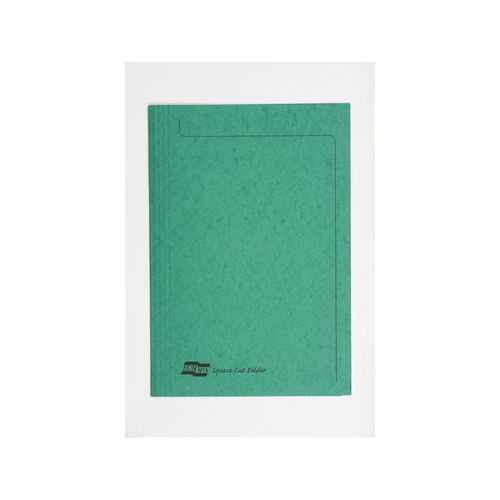 Europa Square Cut Folder 300 Micron Foolscap Green Pack 50