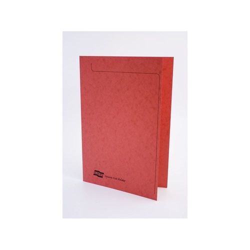 Europa Square Cut Folder 300 Micron Foolscap Red Pack 50