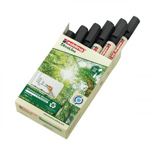 Edding 29 Ecoline Whiteboard Marker Black (Pack of 10) 429001