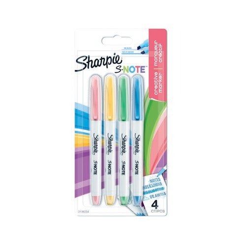 Sharpie S Note Assorted (Pack of 4) 2138234