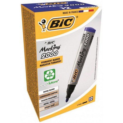 2000 Marker Bullet Blue pk12
