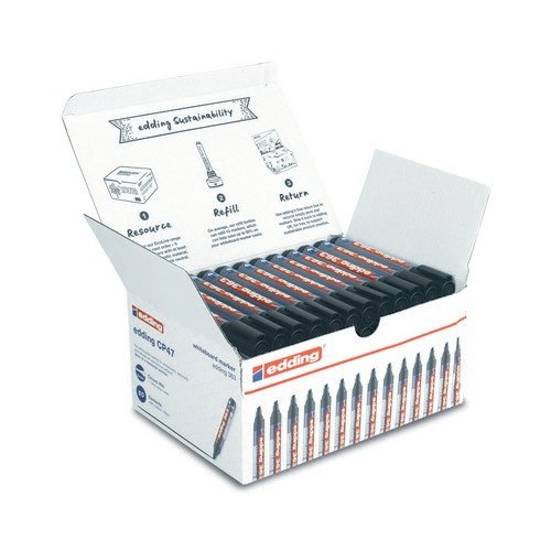 Edding Drywipe Markers box 50 black