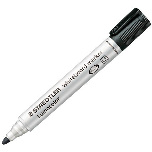 Steadtler Lumcolor Whiteboard Markers Box Of 10 Black