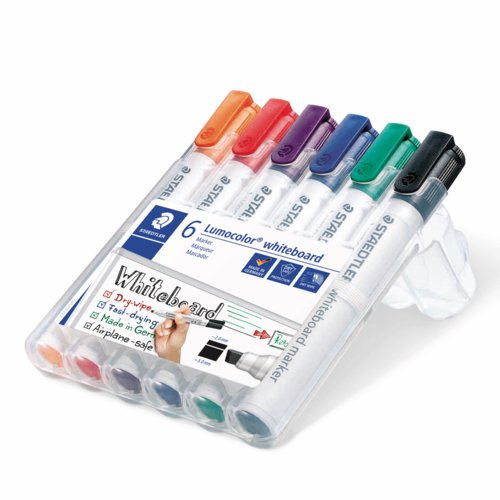 Steadtler Lumcolor Whiteboard Markers Pack Of 6 Assorted