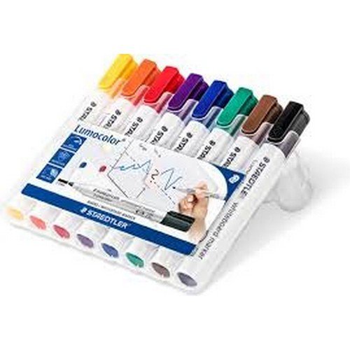 Steadtler Lumcolor Whiteboard Markers Pack Of 8 Assorted