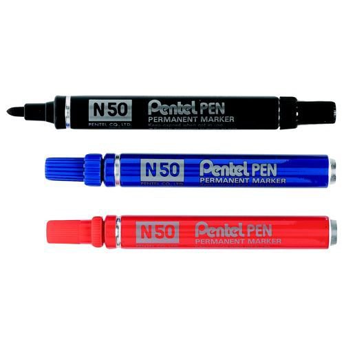 Pentel N50 Permanent Marker Bullet Tip Black