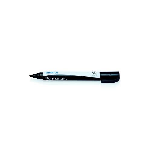 Initiative Permanent Chisel Tip Marker Xylene Free Water and Light Resistant Black