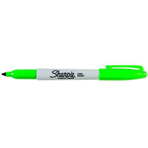 Sharpie Permanent Marker Fine Tip 1.0mm Line Assorted Pack 4