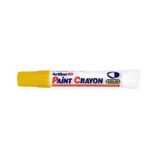 Artline 40 Paint Crayon Permanent Marker Yellow Pack of 12 EK-40