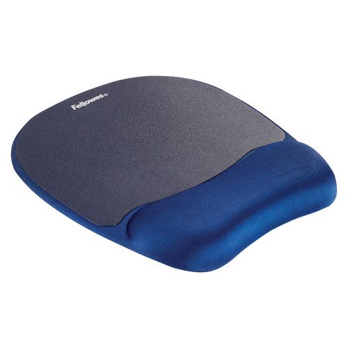 Fellowes Foam Mousepad Wrist Support Blue