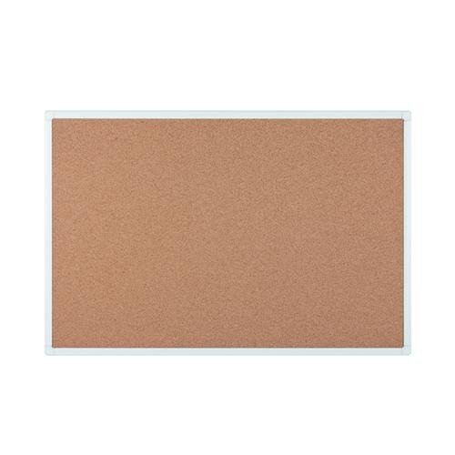 Bi-Office Anti-Microbial Maya Cork Noticeboard Aluminium Frame 1800 x 1200 mm