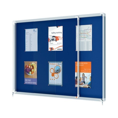 Nobo Prem Plus Lock Nbrd Blue Felt 18 X A4