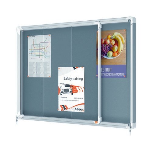 Nobo Premium Plus Lock Nbrd Gry Felt 8 X A4