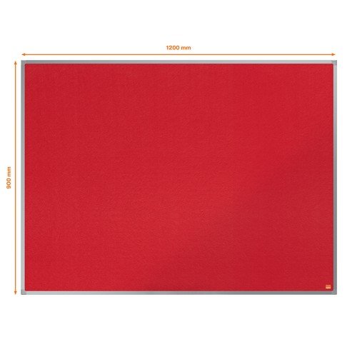 Nobo Essence Felt Noticeboard 1200 x 900 red