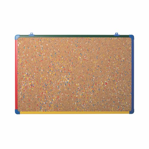 BiOffice Schoolmate Cork Board 60 X 45 Col Frame