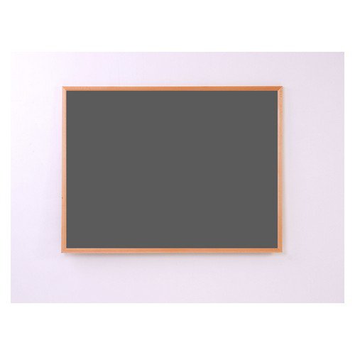 EcoSound Light Oak MDF Wood Frame 900w x 600h Noticeboard Grey