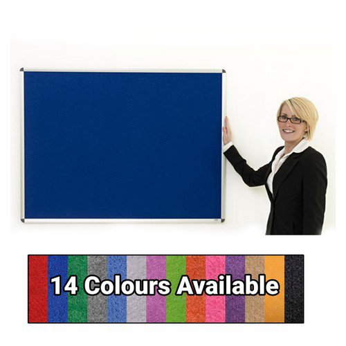 EcoSound Aluminium Framed 2400w x 1200h Noticeboard Red Pin Boards NB7188