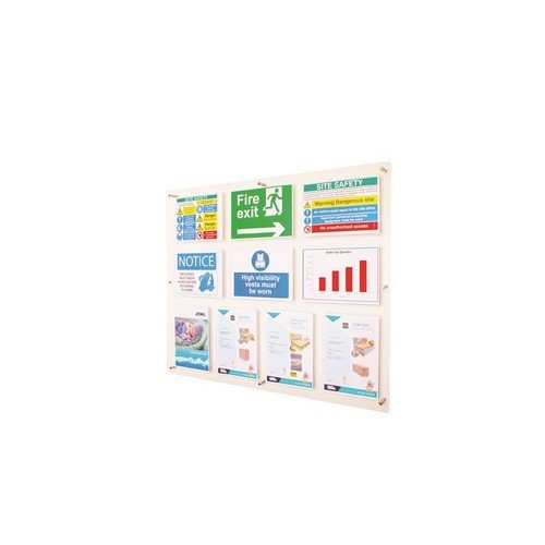 ClearView Class/Staff Acrylic Photo Board 35 x A8 Portrait 644(W) x 580(H)