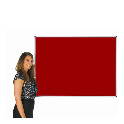 Adboards Deluxe Aluminium Frame Noticeboard 900x600 Red Pin Boards NB8291