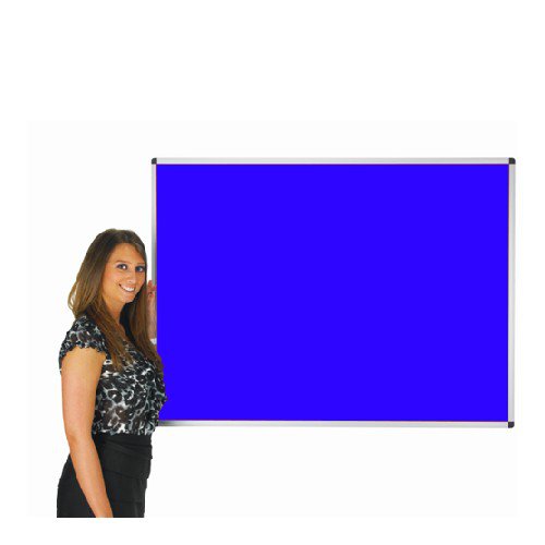 Adboards Deluxe Aluminium Frame Noticeboard 900x600 Blue