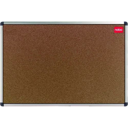 Nobo Classic Noticeboard Cork with Fixings and Aluminium Trim W900xH600mm