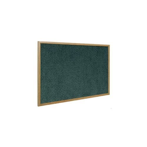 Earth Wood Effect Frame Blue Felt Notice Board 900x600mm