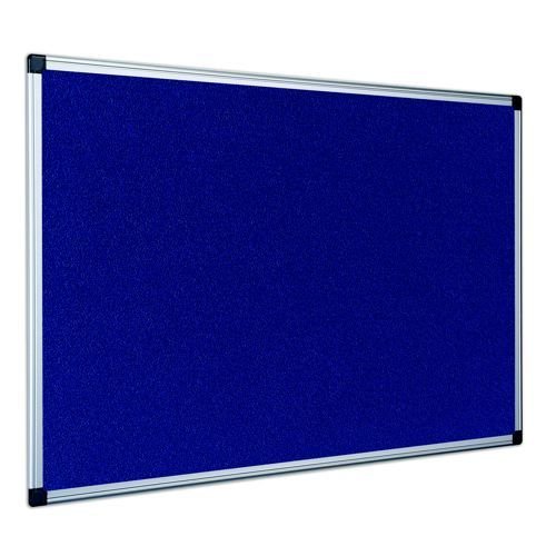 BiOffice Fire Retardant Blue Fabric Notice Brd 900x600mm