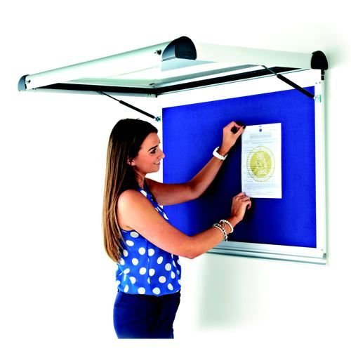 BiOffice Fire Retardant Blue Fabric Notice Brd 1200X900mm