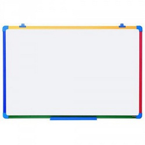 BiSilque Schoolmate Board Multi Colour Frame Lacquered Steel 600x450