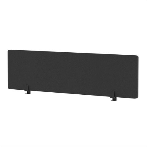 Air Desktop Screen 1600 x 400mm Charcoal Fabric