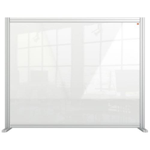 Nobo Premium Plus Clear Acrylic Protective Desk Divider Screen Modular System1200x1000mm