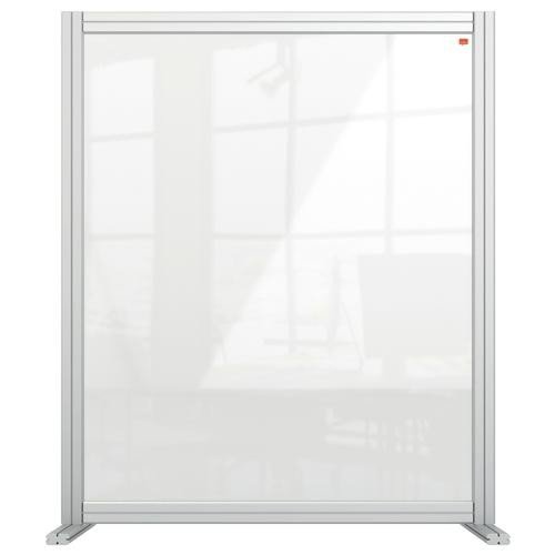 Nobo Premium Plus Clear Acrylic Protective Desk Divider Screen Modular System 800x1000mm