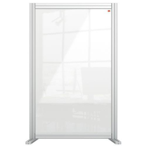 Nobo Premium Plus Clear Acrylic Protective Desk Divider Screen Modular System 600x1000mm