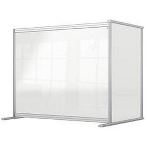 Nobo Premium Plus Clear Acrylic Protective Desk Divider Screen Modular System Extension 1200x1000mm