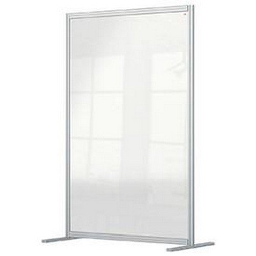 Nobo Premium Plus Clear Acrylic Protective Room Divider Screen Modular System  Extension 1200x1800mm