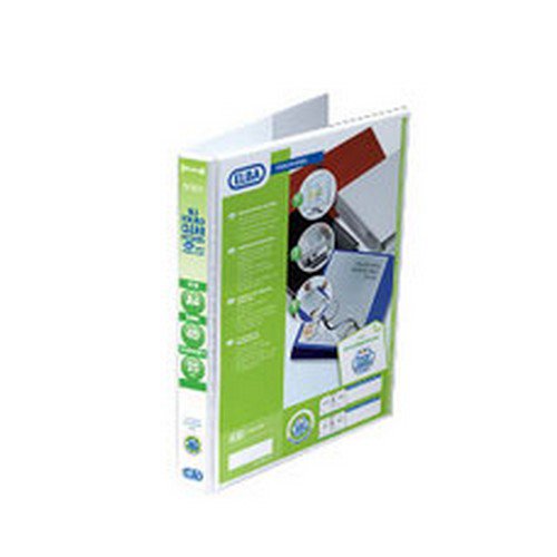 Elba Panorama A4+ 4 Ring 25Mm Presentation Binders White