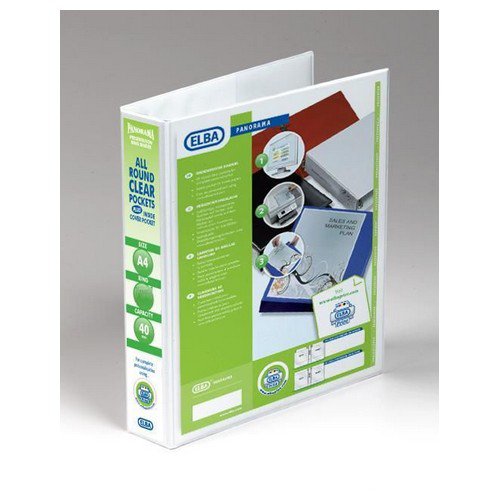 Elba Presentation Binder Panorama A4 2dr40 White