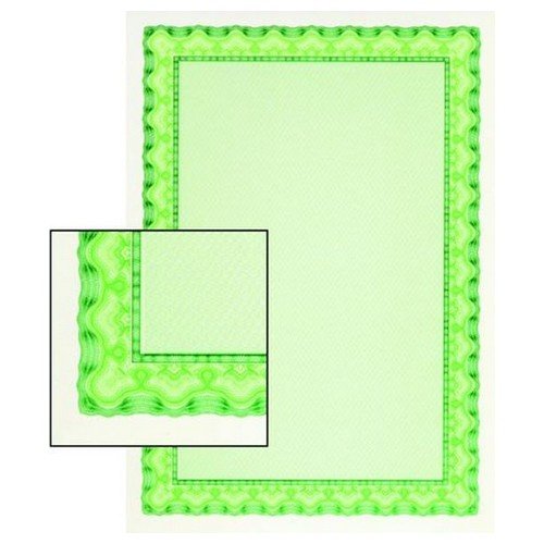 Decadry Certificate Paper A4 115gsm Shell Emerald Green Pack 25