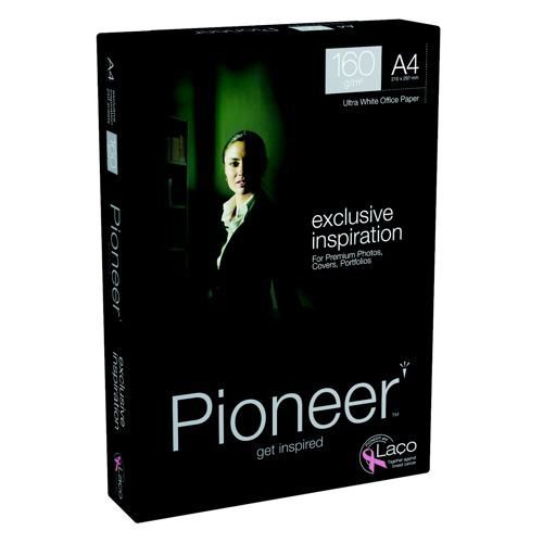 Pioneer White Card A4 210x297mm 160gsm Pack 250