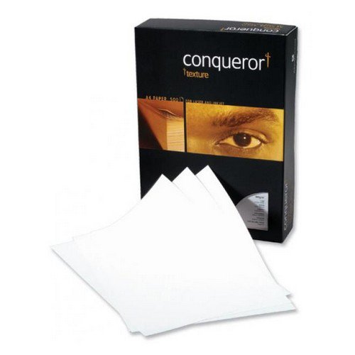 Conqueror Paper Texture Laid High White FSC4 A4 210x297mm 100Gm2 Watermarked Pack 500